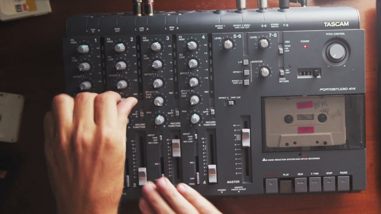 Workflows with Tascam 414 Portastudio 🎚️