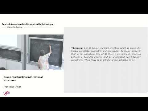 Françoise Delon : Group construction in C-minimal structures