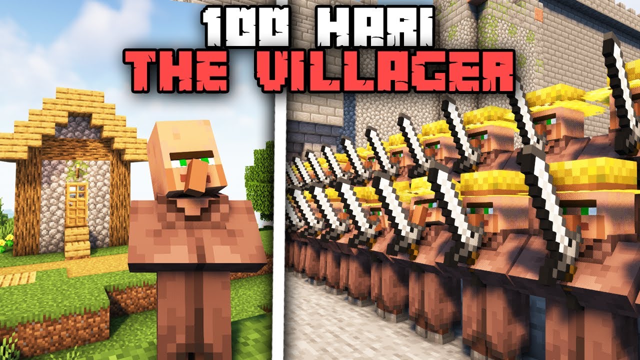 100 Hari Minecraft The Villager