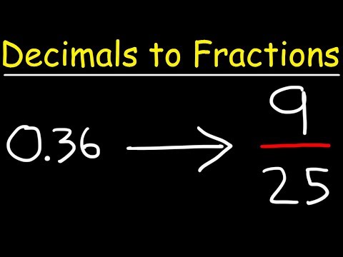 How To Convert Decimals to Fractions