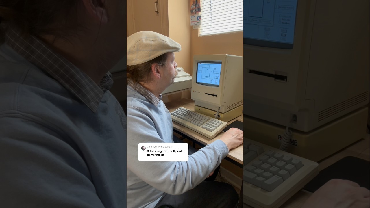 Relaxing ASMR with Vintage Apple ImageWriter II Dot Matrix Printer 🖨️