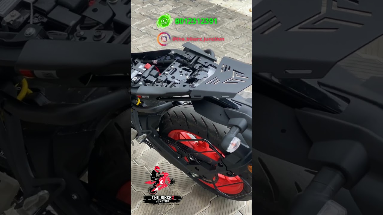 MT 15 Top Rack & Travel Setup | Yamaha MT 15 Modification by The Bikerz Junction