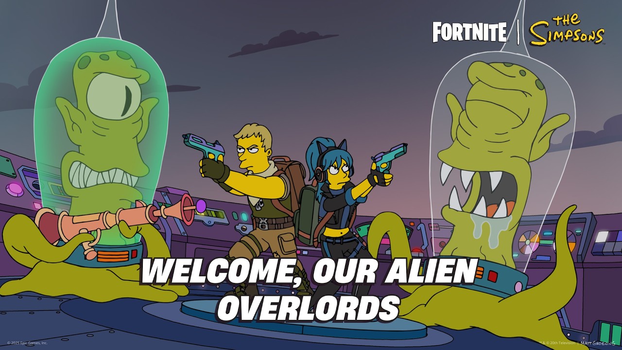 Join the Epic Fortnite x The Simpsons Alien Invasion Event! 👽