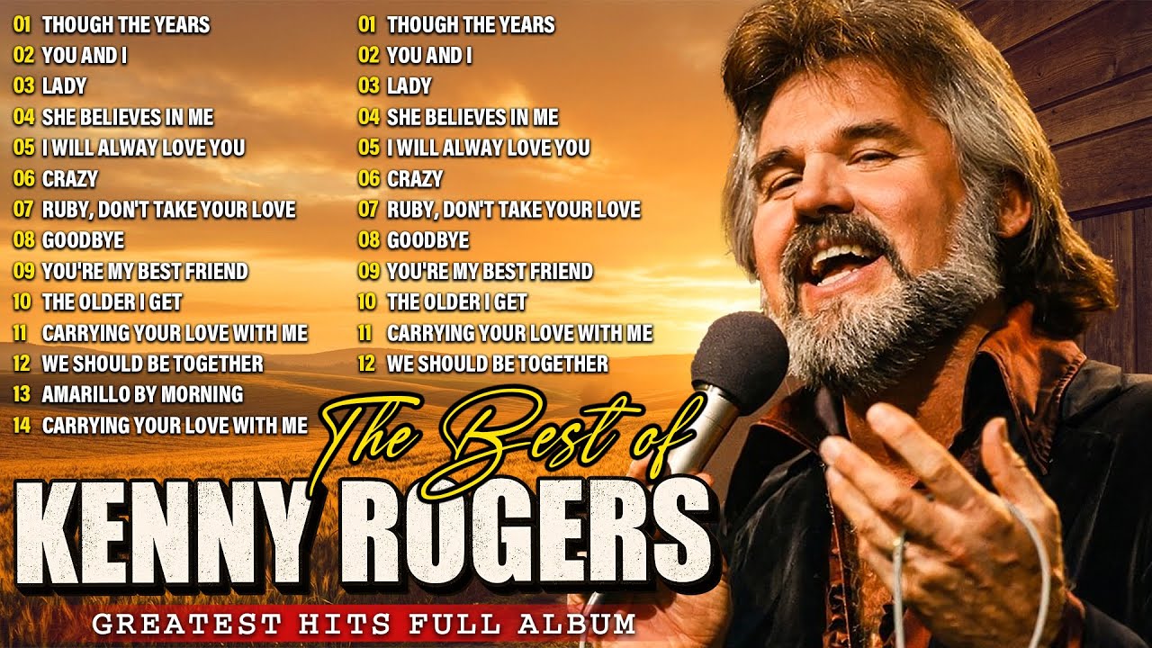 The Best of Kenny Rogers - Beautiful Country Love Songs ✨ Top 20 Best Songs of All Time