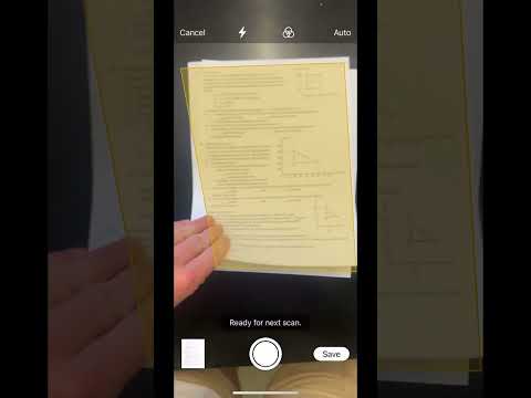 Scanning PDF on iPhone using Notes App
