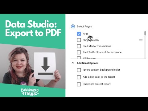 How to Export a Data Studio Report to PDF