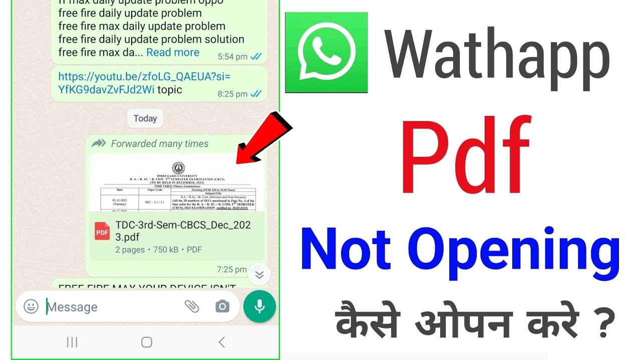 WhatsApp PDF Not Opening | whatsapp PDF Open Nahi Ho Raha Hai | PDF File Not Opening in Mobile