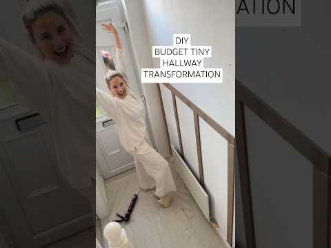 DIY budget tiny hallway transformation with @homewithkat_