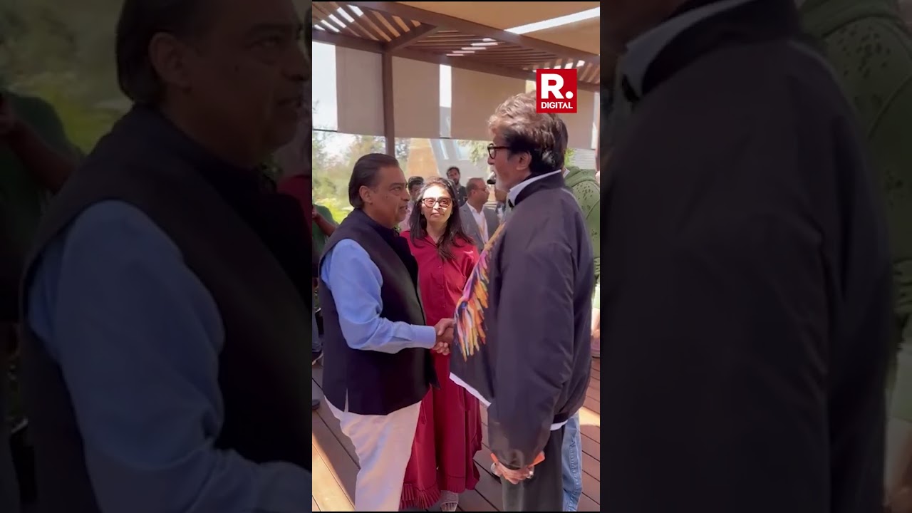 Mukesh Ambani Catches Up With Amitabh Bachchan, and Ivanka Trump at Radhika-Anant Pre-Wedding Event