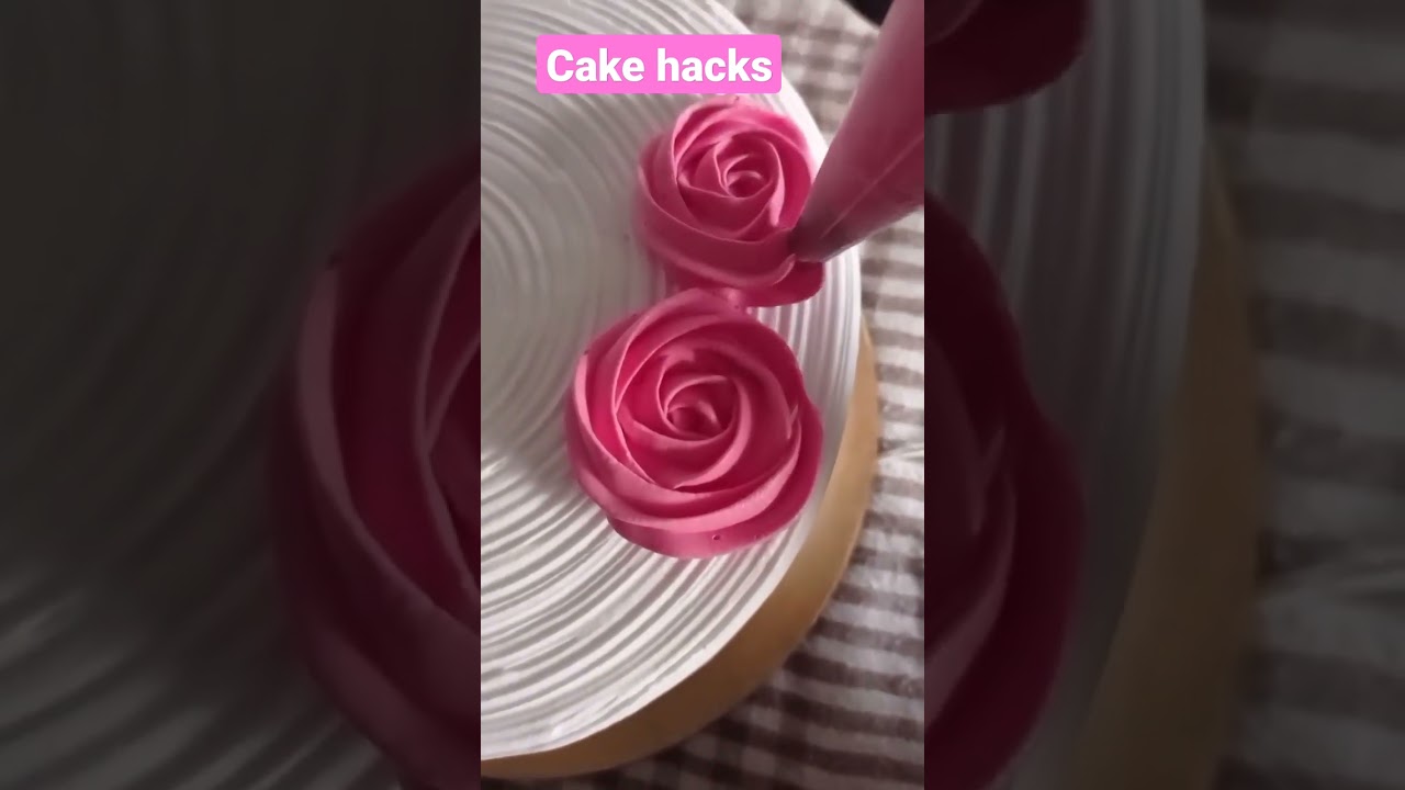 Easy Rose Cake Decoration Hack 🌹 for Beginners