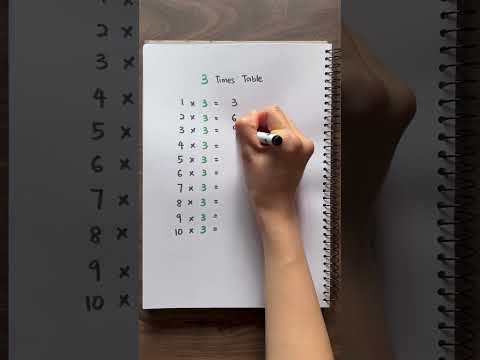 3 Times Table | Learn Multiplication | Multiply by 3 ✅💯 #mathlessons #maths #education #mathforkids