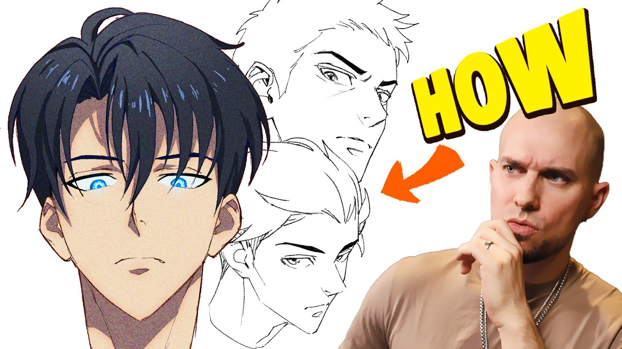 HOW TO DRAW ANIME FACES from any angle | YTartschool