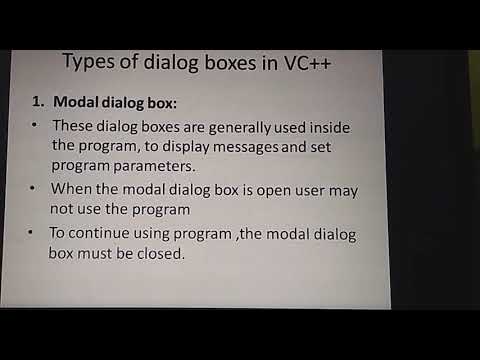 VC++ Dialog Box