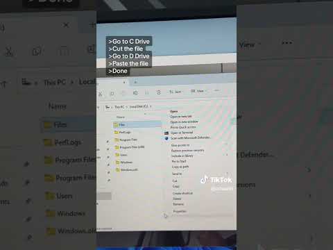Transfer files from Drive C to Drive D with this super simple tip! 🔁🔁