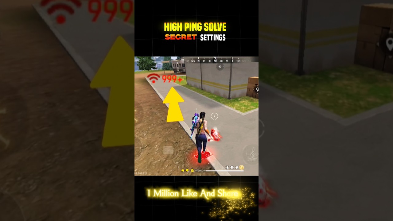 How To Solve High Ping (999+ Network) In Free Fire #shorts