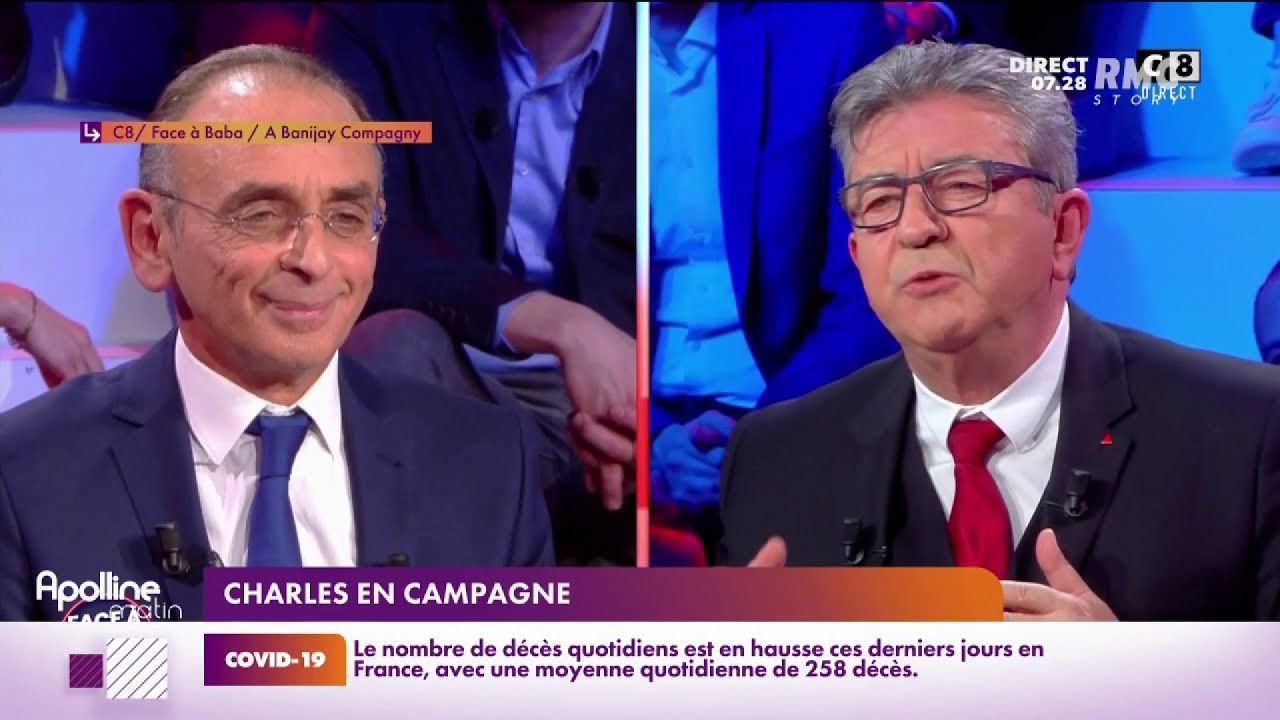 Mélenchon et Zemmour participent à un nouveau débat sur RMC