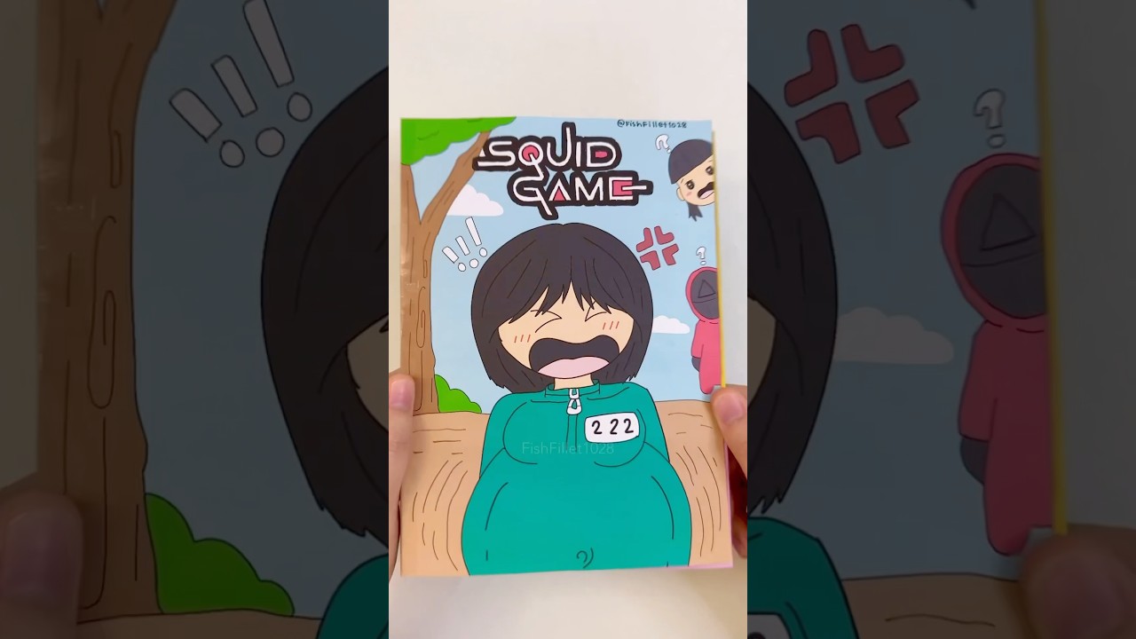 DIY Squid Game Book 🟡🔺🟦