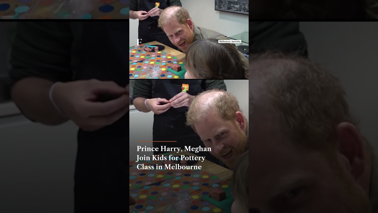 Prince Harry, Meghan Join Kids for Pottery Class in Melbourne | N18G