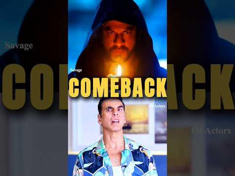 Savage 💀😤 COMEBACK of Actors featuring Bollywood #bollywood #akshaykumar #srk