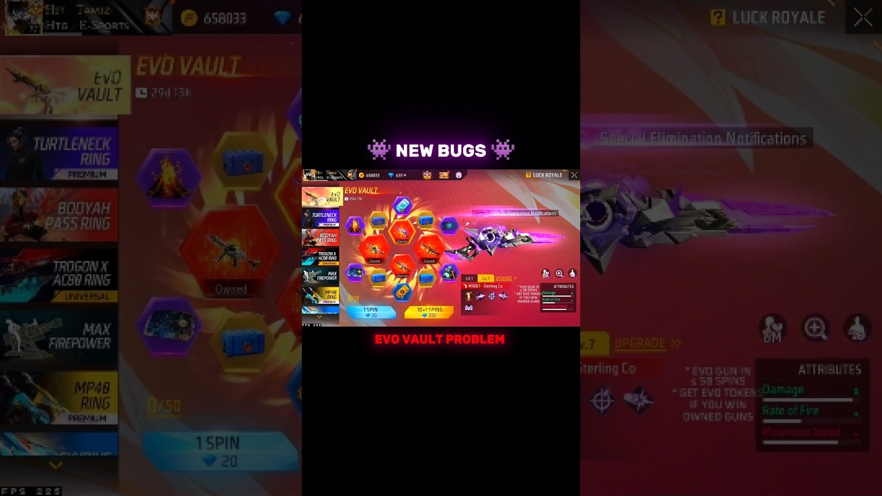 EVO Vault Event Luck Bug 🤯 in Free Fire