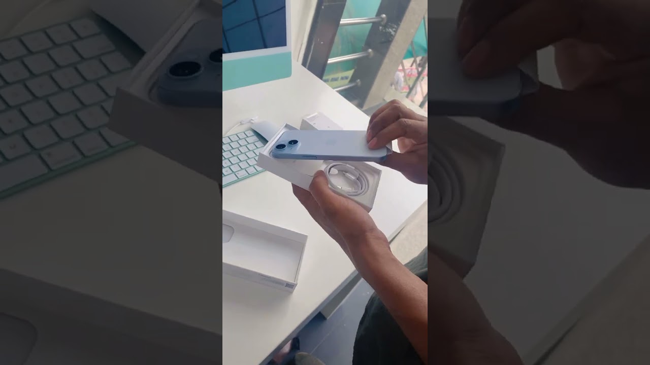 iPhone 15 (Blue) Unboxing Video 📱