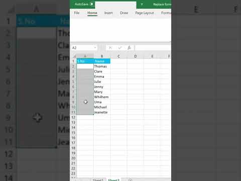 Auto-Number Rows in Excel with Sequence & CountA