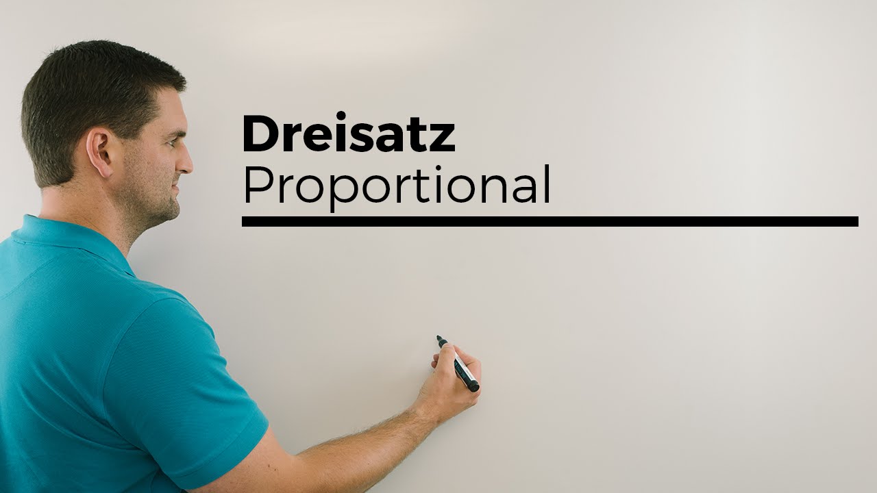 Dreisatz: Schnelle Proportionalitätsrechnung 📊