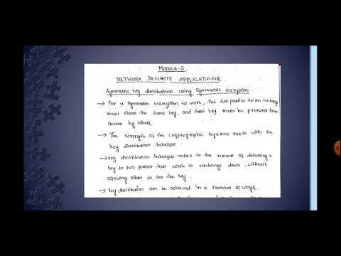 Symmetric key distributions using symmetric encryption and basics of Kerberos