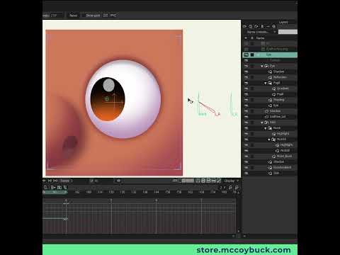 Moho 14 Eye Rig #mohoanimation #2danimation #animation