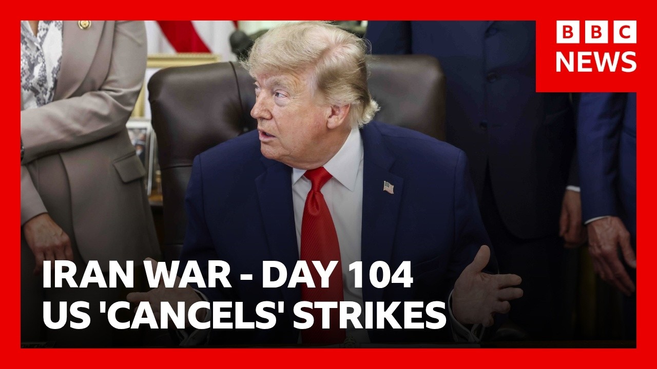 US President Donald Trump says he has 'cancelled' strikes against Iran | BBC News