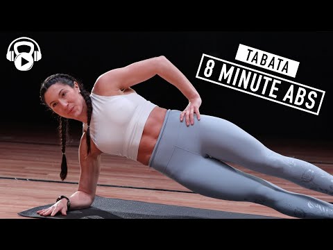 8 Minute Abs | Tabata | 16 Core Exercises | No Repeat