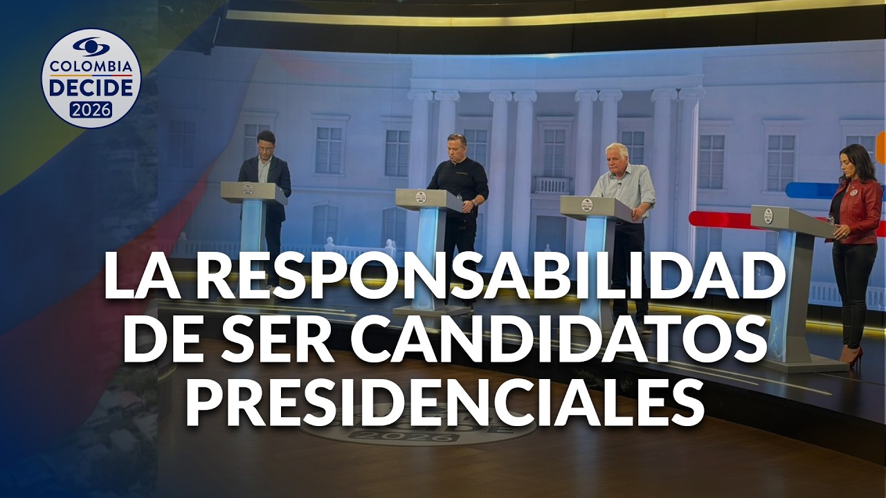 Candidatos presidenciales hablan de la responsabilidad que han asumido durante la campaña