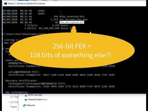 NTFS EFS Decryption 04 - Decrypting EFEK to get FEK (File Encryption Key)