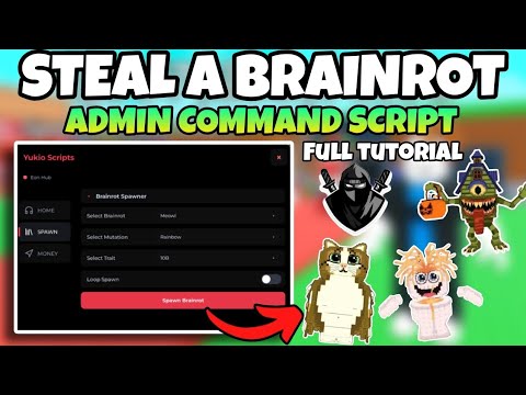 Admin Command Script to Steal Brainrot 🔥