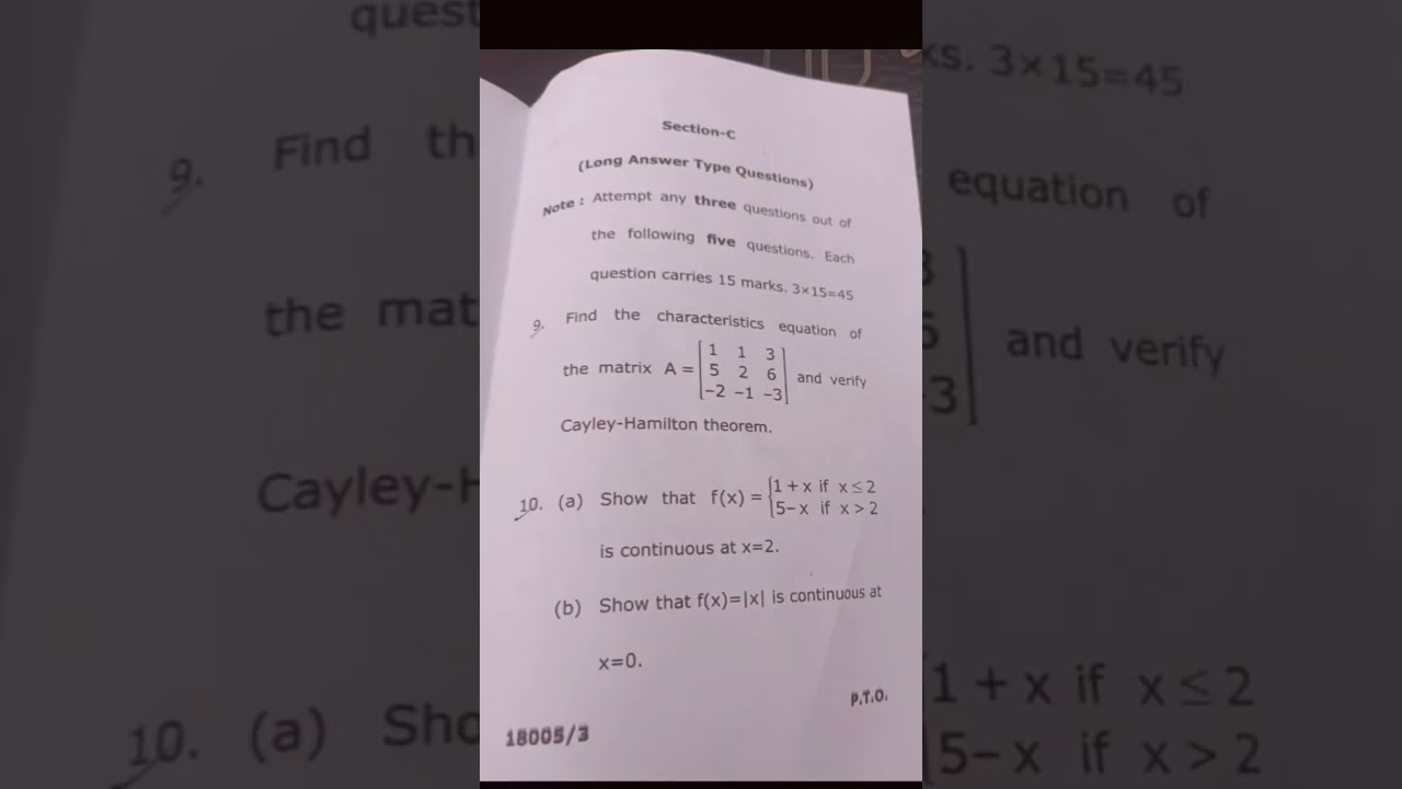 BCA-1 Sem 2024-25 Maths QP (CCSU)
