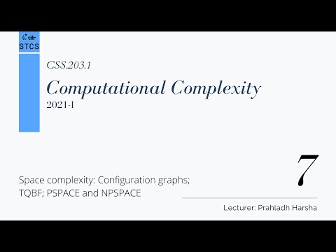 [CSS.203.1] Computational Complexity - Lecture 7