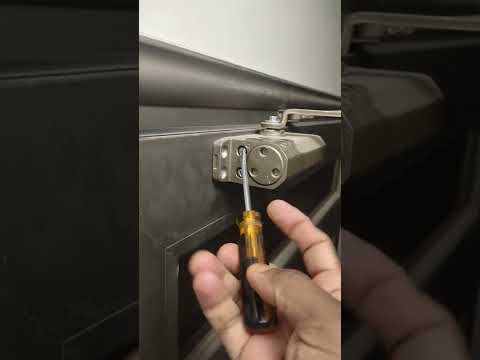 डोर क्लोज़र को ऐसे स्पीड को सेट करे,#how to adjust door closer speed#Shorts video