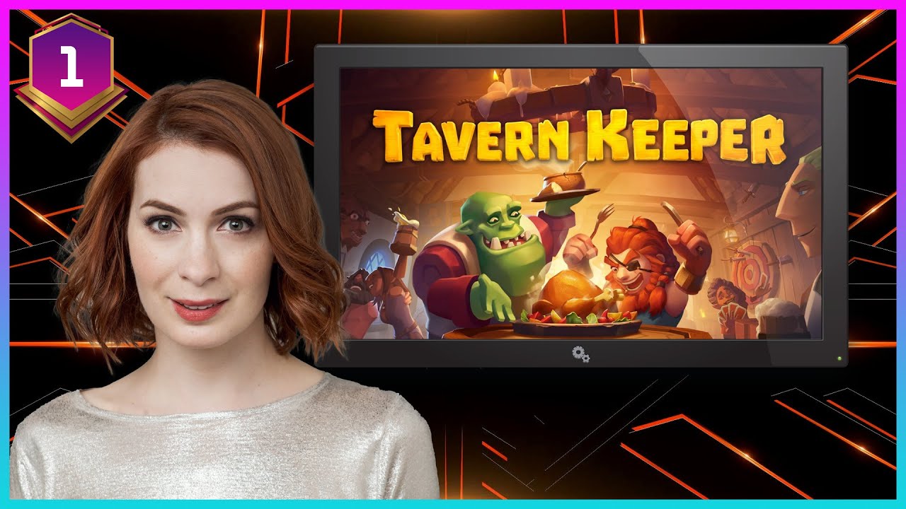 Felicia Day as Tavern Keeper! Part 1 🎮