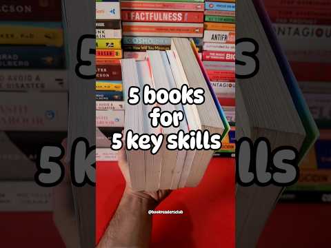 5 books to learn 5 important skills | best books to read in 2024 #mustreadbooks
