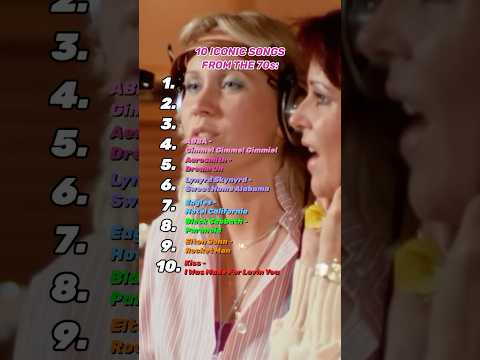 10 Iconic Songs From The 70s #shorts #music #70s