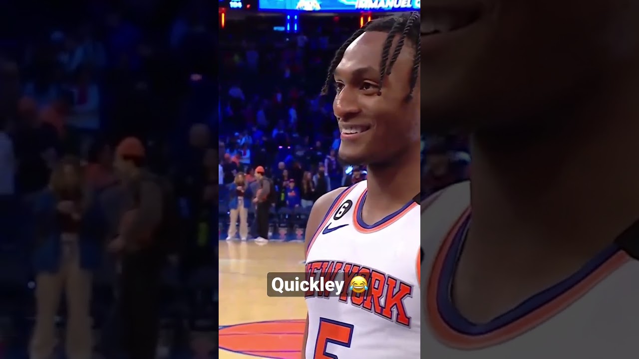 Immanuel Quickley's Hilarious Reaction After Scoring His First 40-Point Game! π