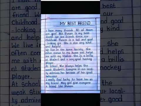 My best friend essay #essay #shortvideo#shortsfeed #shortvideo #shorts #short #shortvideo #essay