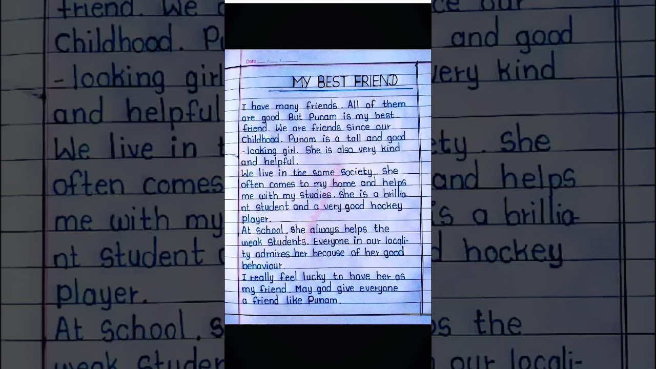 My Best Friend: A Heartfelt Essay ๐