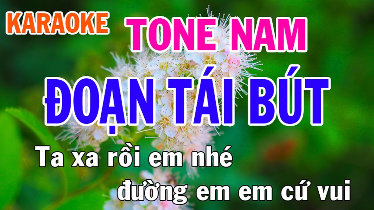 Tái Bút Karaoke Tone Nam - Nhạc Sống Dễ Hát 🎤