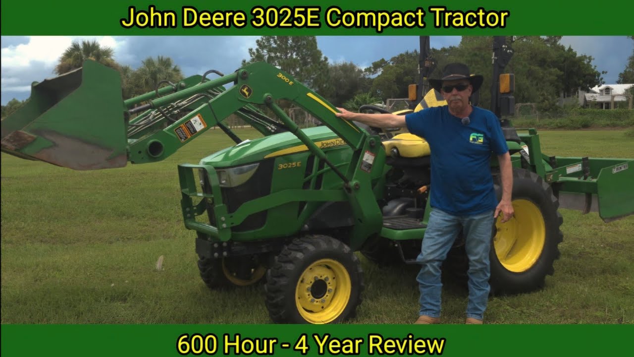 John Deere 3025E Tractor Review. 600 Hour - 4 Year Review. See How this Tractor Performed Over Years