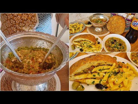 كفتاجي القيروان وصفة أصلية/كفتاجي خيري بكل أسراره/خبز الشواي القروي🇹🇳 Kafteji Kairouan/khobz chawey