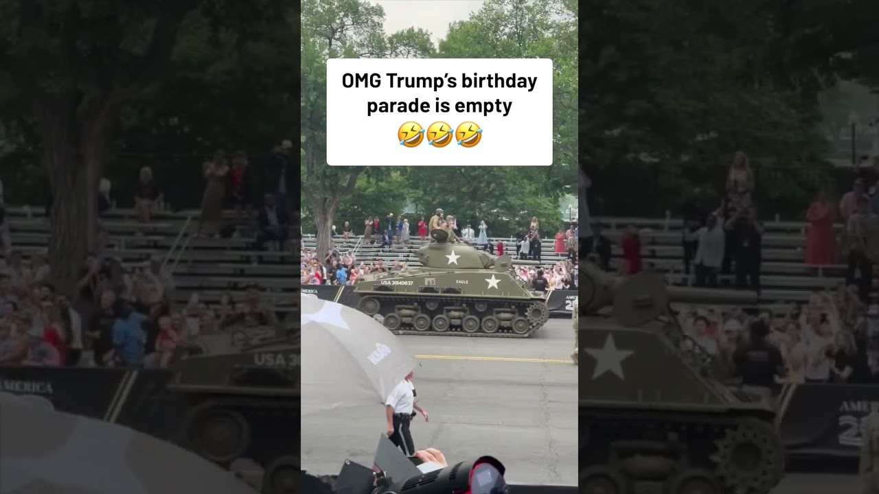 Trump's Birthday Parade Turns Out Empty 🎉