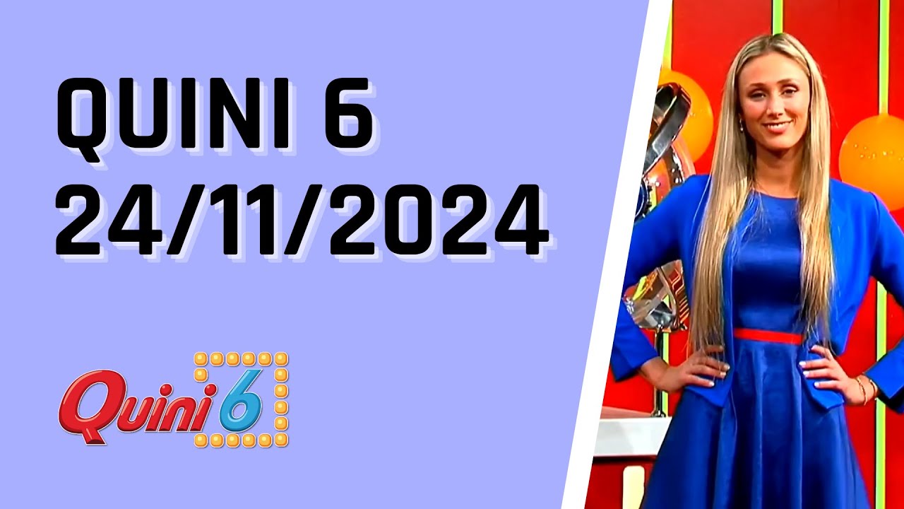 Quini 6 en vivo 24/11/2024 🎉