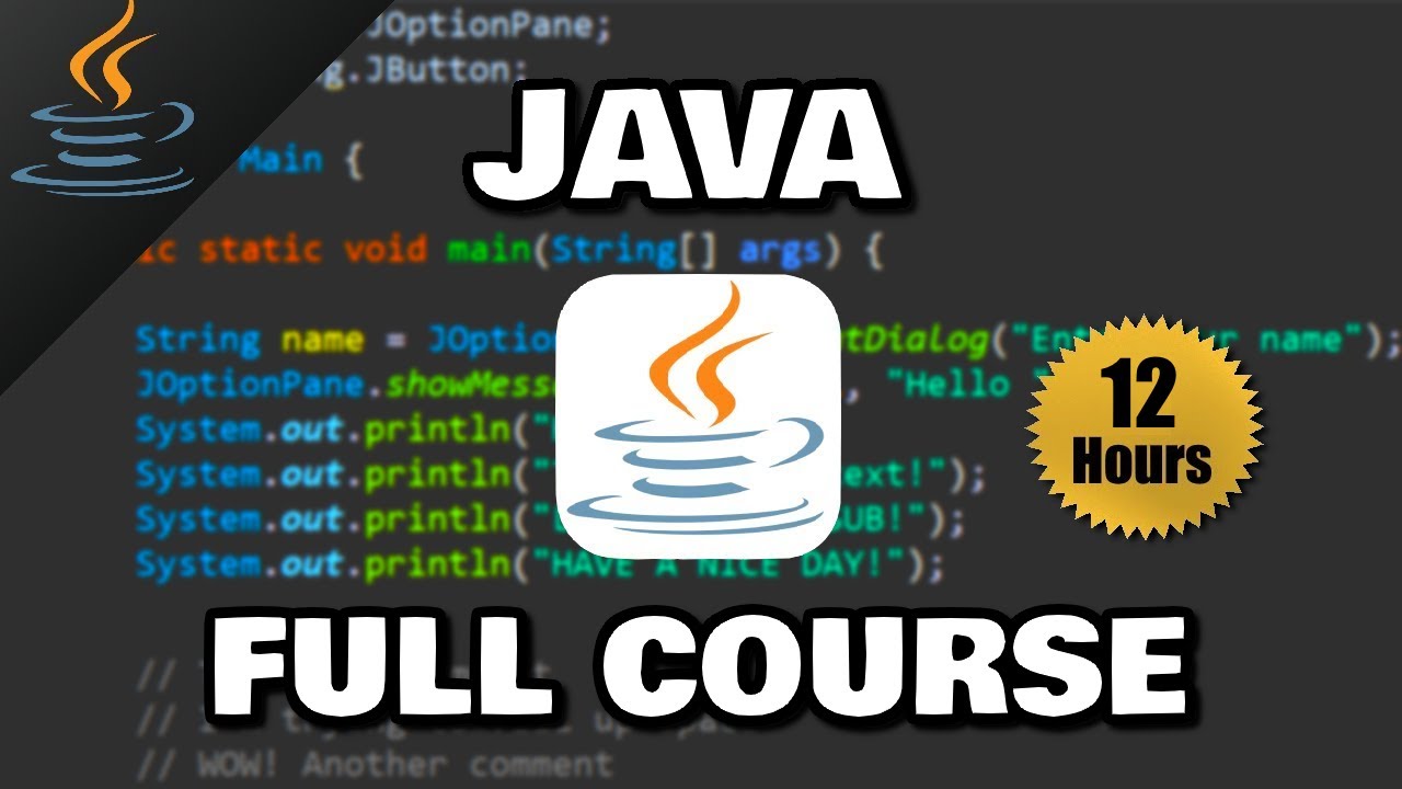 Free Java Full Course for Beginners ☕ | Complete Java Tutorial