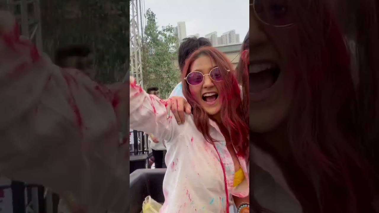 Celebrating Holi 2023 with Sharma Sisters | YouTube Shorts